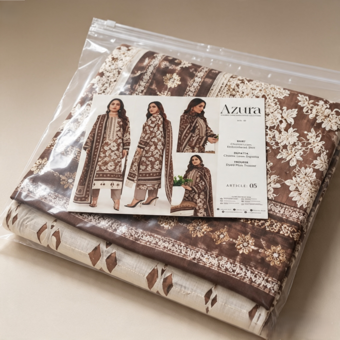 Azura — Chamki Lawn Embroidered Collection | Article 05