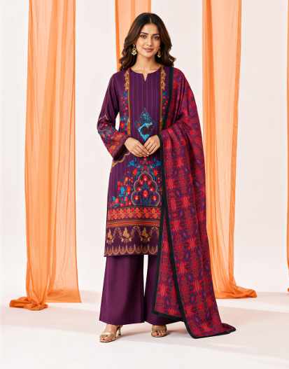 Plum eclipse 3-piece suit